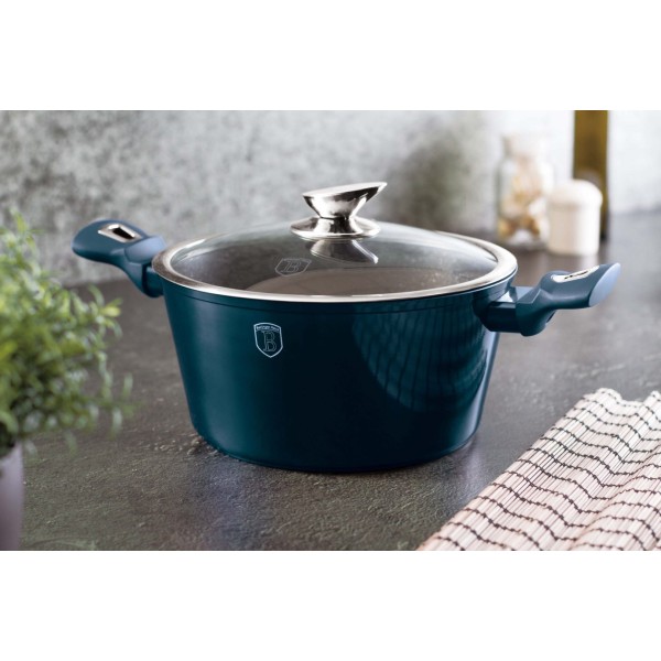 Набір посуду BERLINGER HAUS METALLIC AQUAMARIN BH-7183, 22 предмети