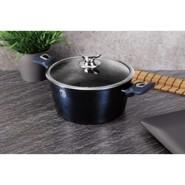 Набір посуду BERLINGER HAUS METALLIC AQUAMARIN BH-7183, 22 предмети