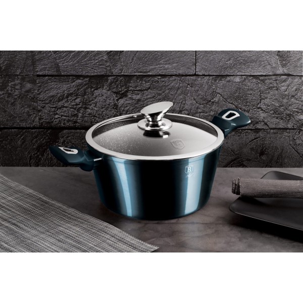 Набір посуду BERLINGER HAUS METALLIC AQUAMARIN BH-7183, 22 предмети