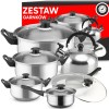 Zestaw garnków kuchennych RETOO 11 el. (gaz i indukcja)