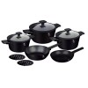 Набір посуду BerlingerHaus BH-7081 Monaco / Black Rose Collection, 10 предметів