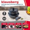 Набір посуду KLAUSBERG KB-7858 з мармуровим антипригарним покриттям, 5 предметів
