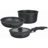 Набір посуду KLAUSBERG KB-7858 з мармуровим антипригарним покриттям, 5 предметів
