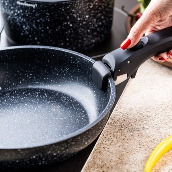 Набір посуду KLAUSBERG KB-7858 з мармуровим антипригарним покриттям, 5 предметів