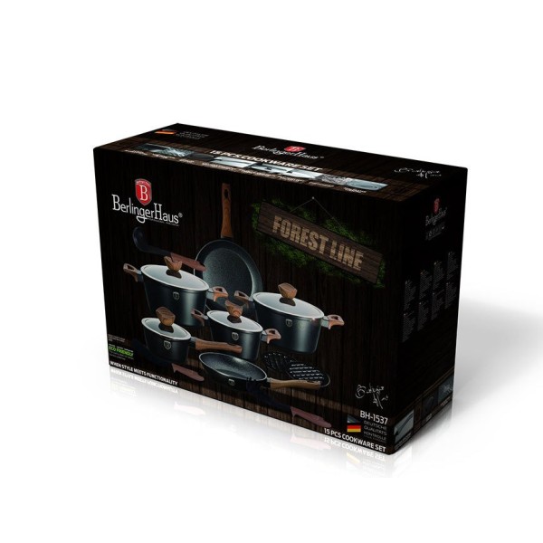 ГОРЩИКИ BERLINGER HAUS EBONY ROSEWOOD 15 ELE BH-1537