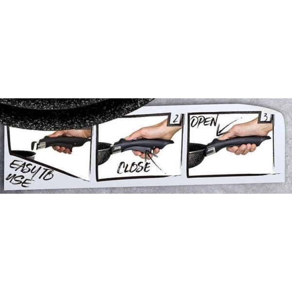 Набір каструль 12 предметів CLICK & COOK BERLINGER HAUS METALLIC LINE BURGUNDY BH-1674