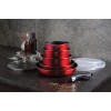Набір каструль 12 предметів CLICK & COOK BERLINGER HAUS METALLIC LINE BURGUNDY BH-1674