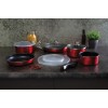 Набір каструль 12 предметів CLICK & COOK BERLINGER HAUS METALLIC LINE BURGUNDY BH-1674