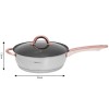 Сталеві каструлі KINGHOFF ROSEGOLD KH-1766 на 12 елементів