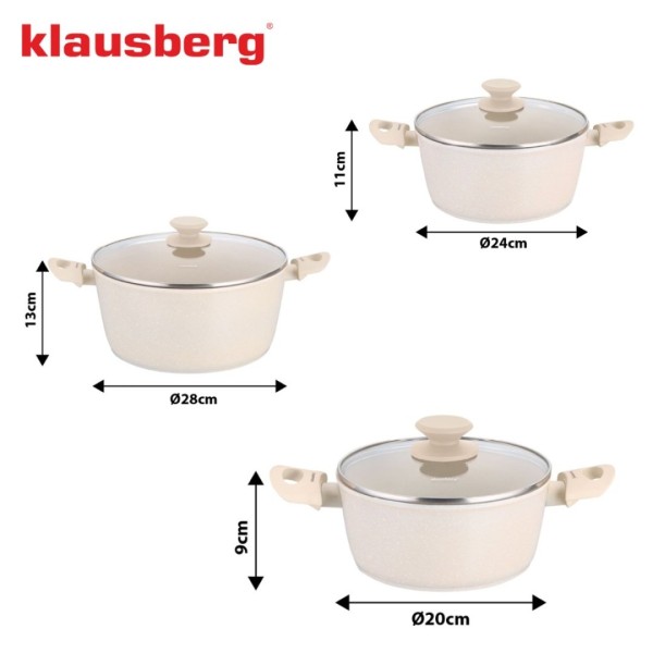 Zestaw garnków Klausberg KB-7961 (6 elementów)