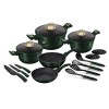 Zestaw garnków Berlinger haus EMERALD BH-7043 (17 elementów)