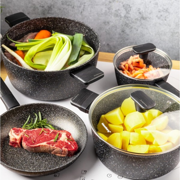 Набір посуду KLAUSBERG KB-7830 з антипригарним покриттям Magnum, 12 предметів