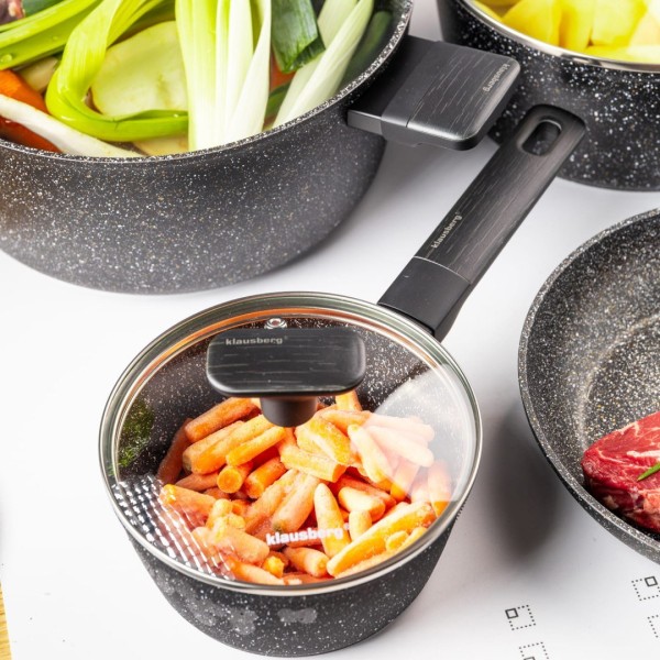 Набір посуду KLAUSBERG KB-7830 з антипригарним покриттям Magnum, 12 предметів