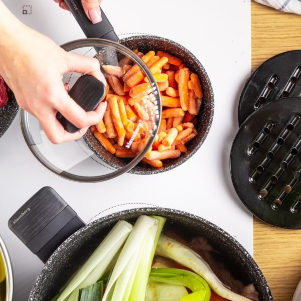 Набір посуду KLAUSBERG KB-7830 з антипригарним покриттям Magnum, 12 предметів