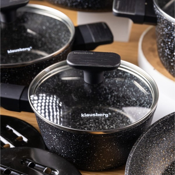 Набір посуду KLAUSBERG KB-7830 з антипригарним покриттям Magnum, 12 предметів