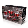 Набір посуду BERLINGER HAUS METALLIC BURGUNDY BH-7180, 22 предмети