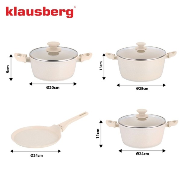Zestaw garnków Klausberg KB-7963 (7 elementów)