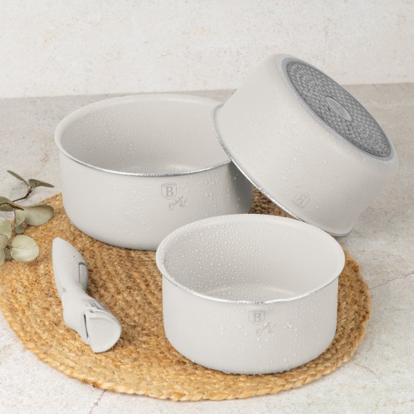 Набір каструль BerlingerHaus Sahara Collection BH-8247 з 12 предметів зі знімною ручкою