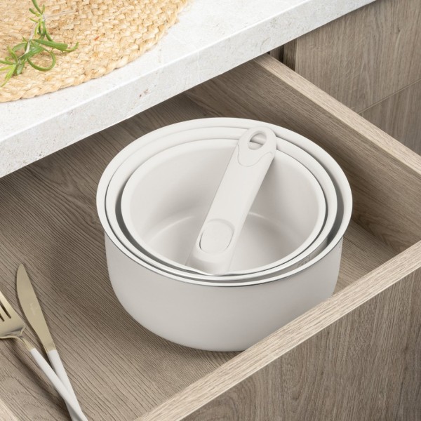 Набір каструль BerlingerHaus Sahara Collection BH-8247 з 12 предметів зі знімною ручкою