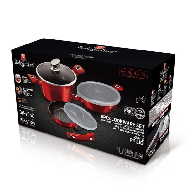 Zestaw garnków Berlinger haus BH-7050 (6 elementów, 24 cm)