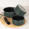 Набір горщиків BerlingerHaus Matte Green Collection BH-8423 з 12 предметів зі знімною ручкою