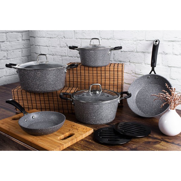 Zestaw garnków Berlinger haus BH-6196 (stone touch)
