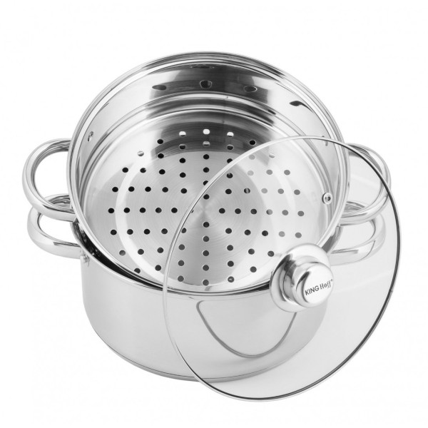 Garnki do gotowania na parze Kinghoff KH-3318 (3 elementy)