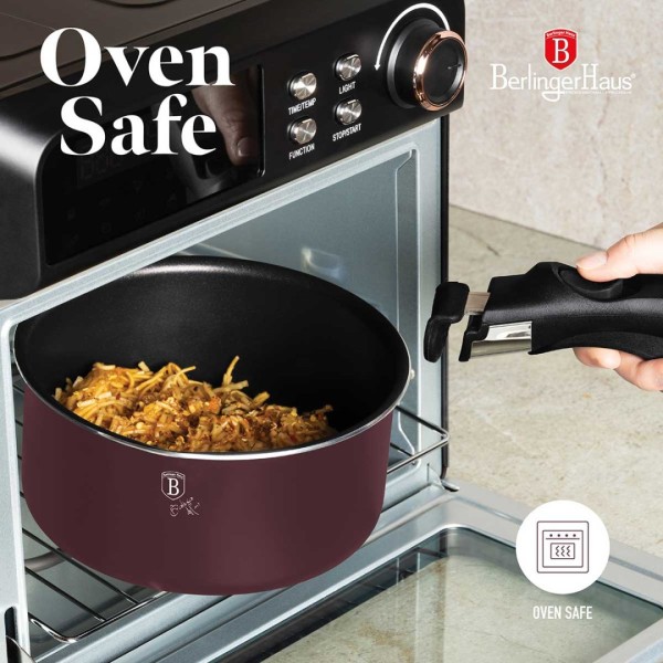 НАБІР ТИТАНОВОГО ПОСУДУ З 12 ПРЕДМЕТІВ BERLINGER HAUS BH-8250 LEONARDO