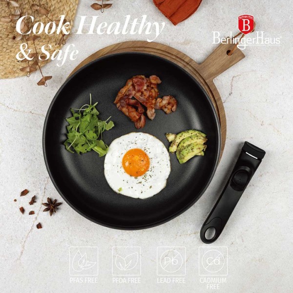 НАБІР ТИТАНОВОГО ПОСУДУ З 12 ПРЕДМЕТІВ BERLINGER HAUS BH-8250 LEONARDO