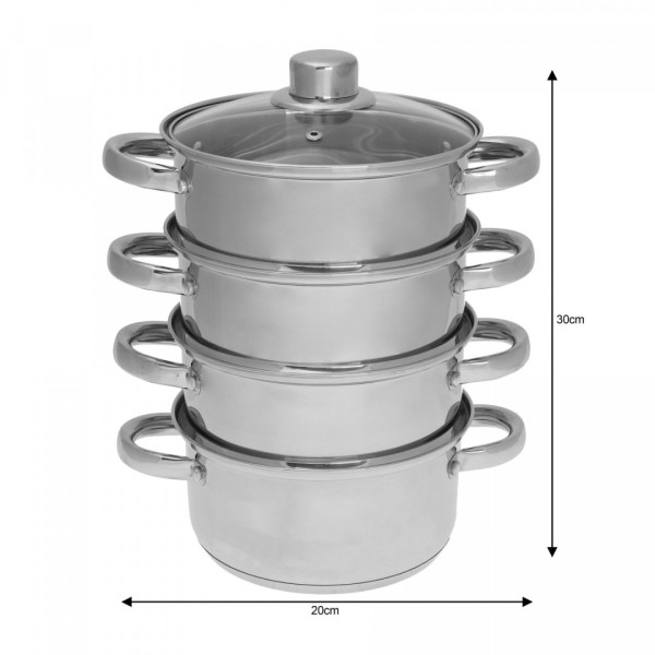 Garnki do gotowania na parze Kinghoff KH-3317 (5 elementów)