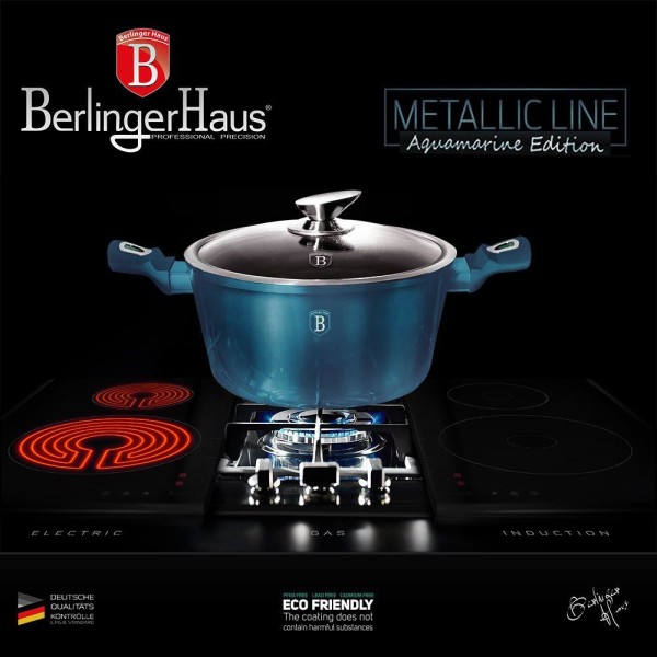 BERLINGER HAUS 17 ELE METALLIC АКВАМАРИНОВІ ГОРЩИКИ BH-6164