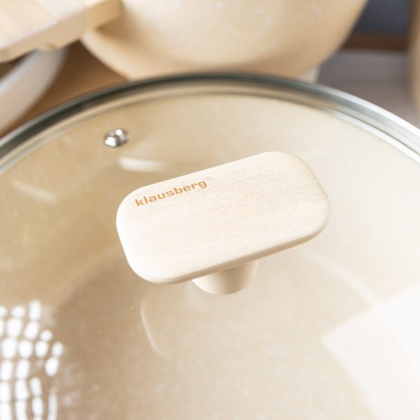 Набір посуду KLAUSBERG KB-7833 з антипригарним покриттям Magnum, 12 предметів