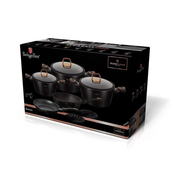 ГОРЩИКИ BERLINGER HAUS BLACK ROSE LINE 10 ELE BH-1645-N