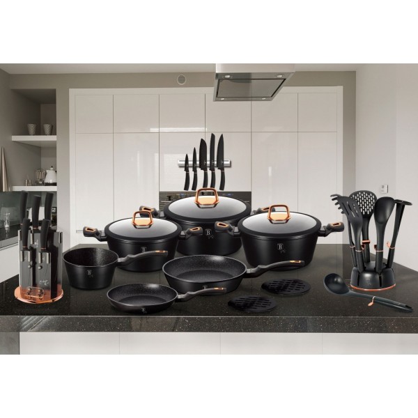 ГОРЩИКИ BERLINGER HAUS BLACK ROSE LINE 10 ELE BH-1645-N