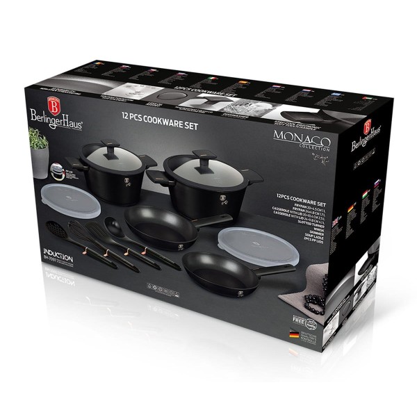 Zestaw garnków Berlinger haus MONACO BH-7097 (12 elementów)