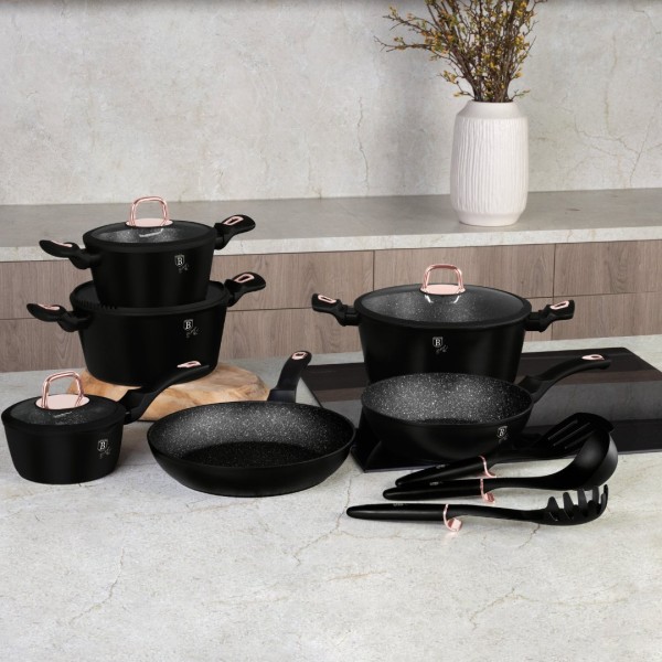 Zestaw garnków Berlinger haus Black Rose Collection BH-8234 (15 elementów)