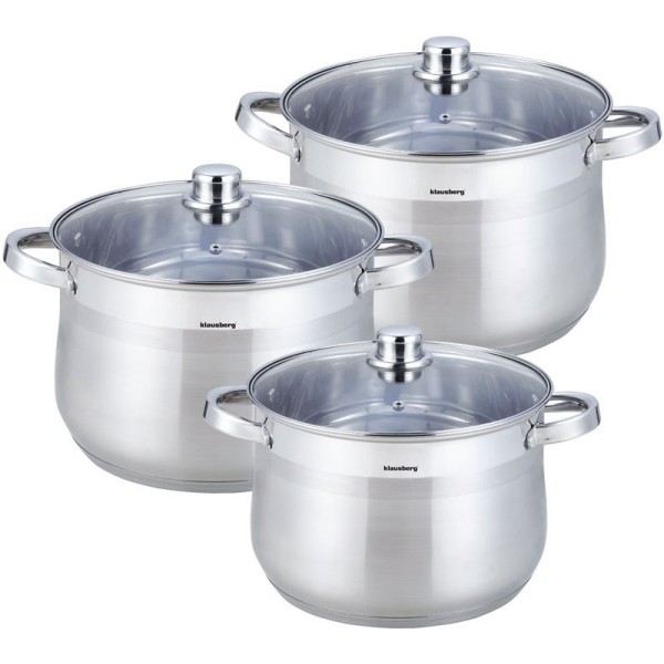 GASTRO STOCK POT 6 ЕЛЕМЕНТІВ 10.7L+8.6L+7.0L KLAUSBERG KB-7177