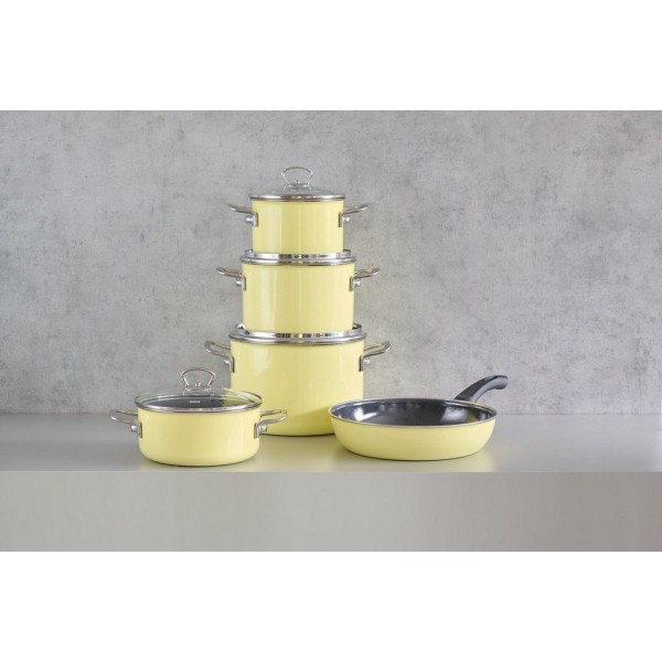 Zestaw garnków Riess 5cz. Lemon (5 części)