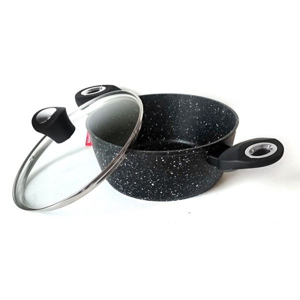 ГРАНІТНІ ГОРЩИКИ ЗОЛОТОГО МАРМО, 12 ШТУК, KLAUSBERG KB-7201