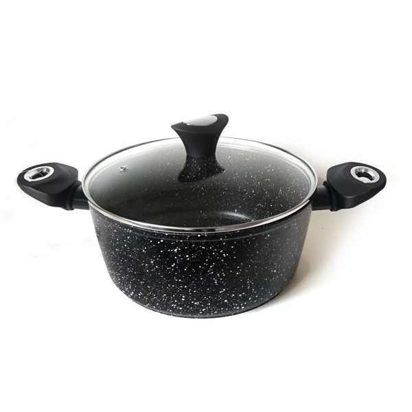 ГРАНІТНІ ГОРЩИКИ ЗОЛОТОГО МАРМО, 12 ШТУК, KLAUSBERG KB-7201