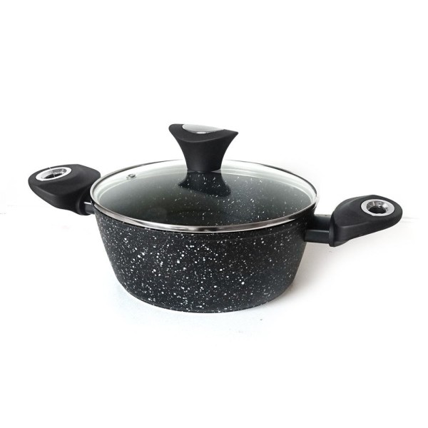 ГРАНІТНІ ГОРЩИКИ ЗОЛОТОГО МАРМО, 12 ШТУК, KLAUSBERG KB-7201