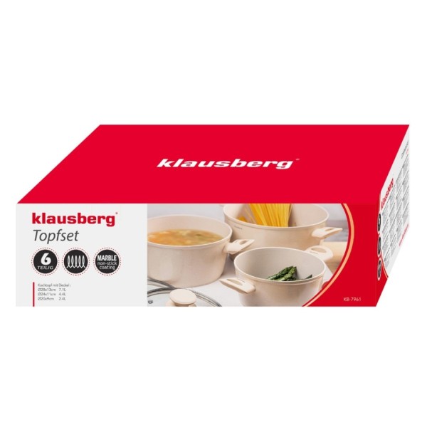 Zestaw garnków Klausberg KB-7960 (6 elementów)