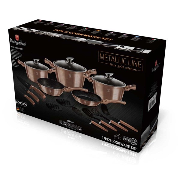 BERLINGER HAUS 17 ELE METALLIC ROSE GOLD POTS BH-6161