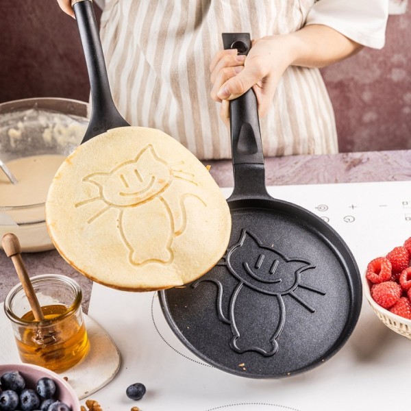 KLAUSBERG KB-7973 ФОРМА ДЛЯ ВИПІЧКИ МЛИНЦІВ З КОТОМ 18 см