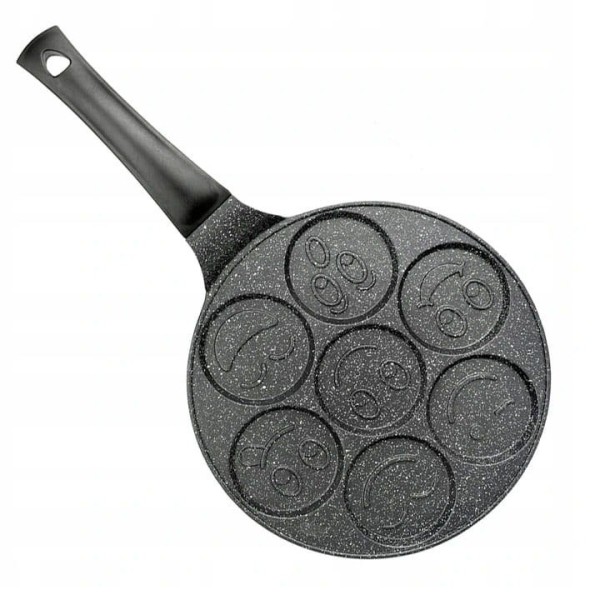 Сковорода для млинців 26 см BRUNBESTE 7 смайликів BB-1958