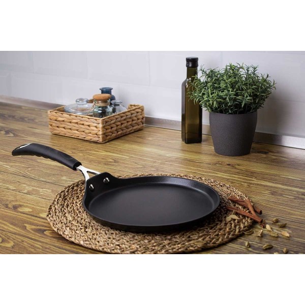 Форма для млинців 25 см титанова BERLINGER HAUS BLACK PROFESSIONAL LINE BH-6128
