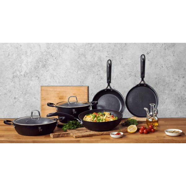 Форма для млинців 25 см титанова BERLINGER HAUS BLACK PROFESSIONAL LINE BH-6128
