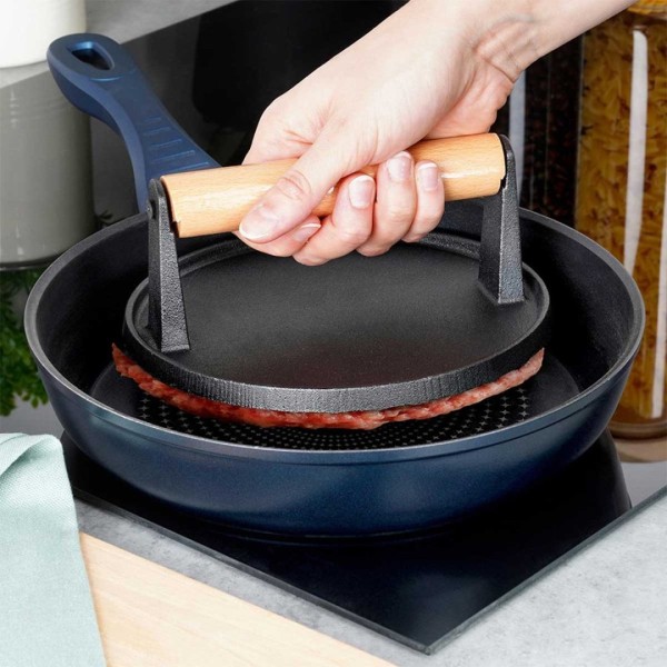 Praska do grillowania mięsa VILDE 259702 (żeliwna)