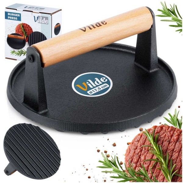 Praska do grillowania mięsa VILDE 259702 (żeliwna)