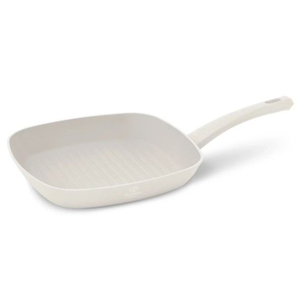 Сковорода-гриль 28 см з титановим покриттям Fashion TV FTV-0064 матово-кремово-золотистий